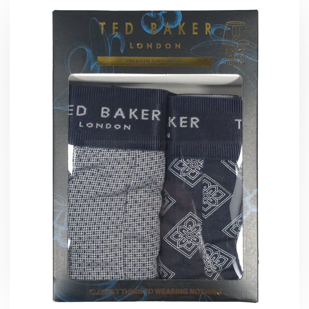NWB TED BAKER LONDON Premium Soft Modal 2PK Boxer Briefs Limited Edition S,M & L